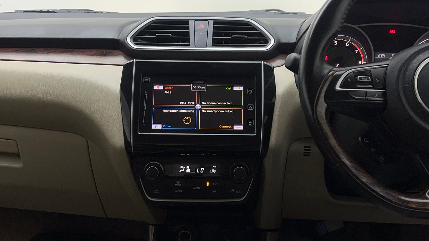 Used 2019 Maruti Suzuki Dzire ZXi Plus AMT Petrol Automatic interior MUSIC SYSTEM & AC CONTROL VIEW