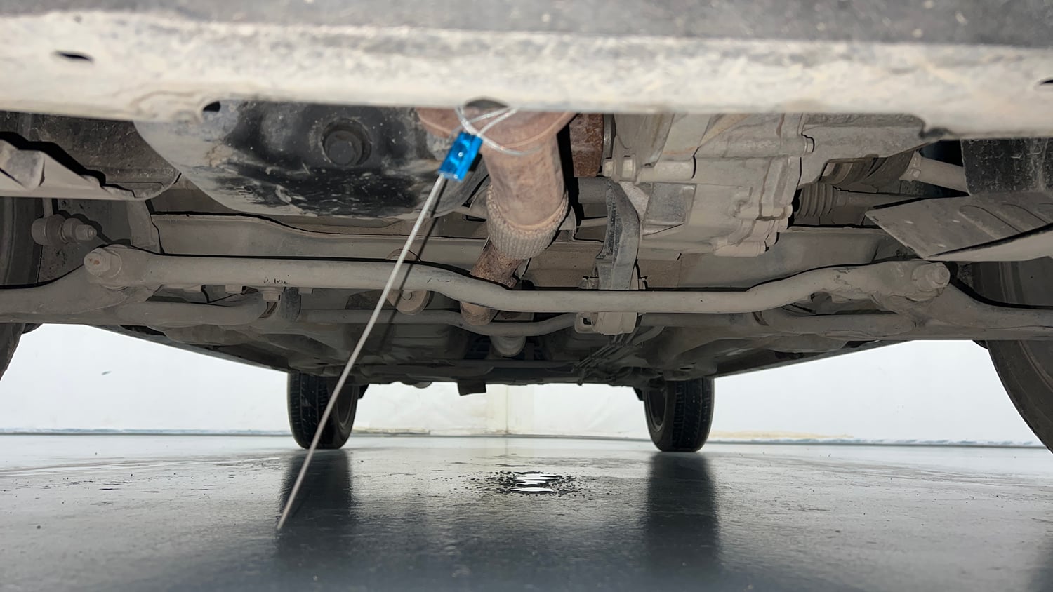 Used 2023 Tata Tiago XZ Plus Petrol Manual extra FRONT LEFT UNDERBODY VIEW