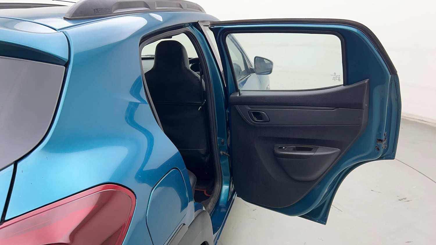 Used 2021 Renault Kwid RXT 1.0 AMT Opt Petrol Automatic interior RIGHT REAR DOOR OPEN VIEW