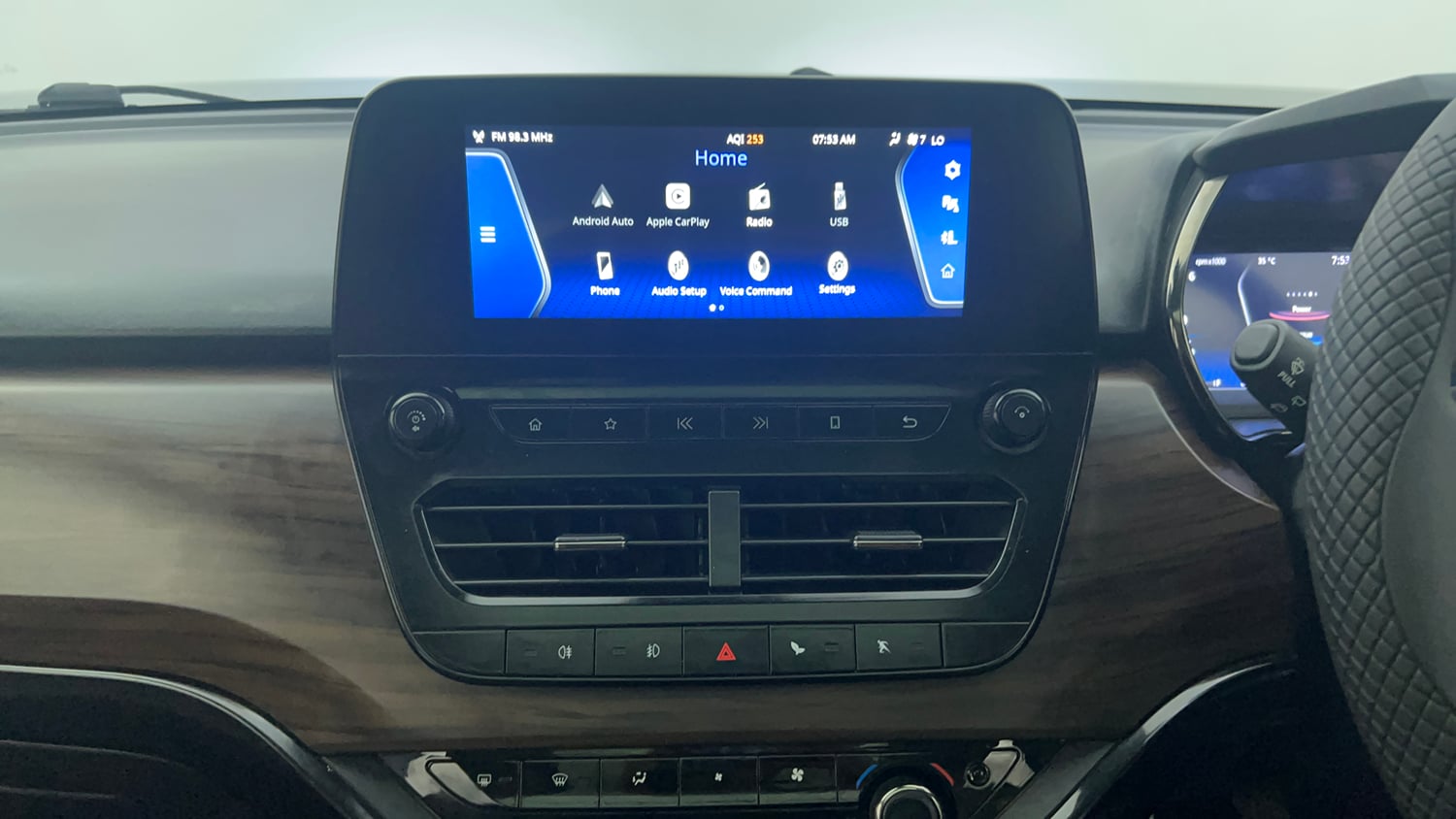 Used 2022 Tata Harrier Kaziranga XZA Plus Diesel Automatic interior MUSIC SYSTEM & AC CONTROL VIEW