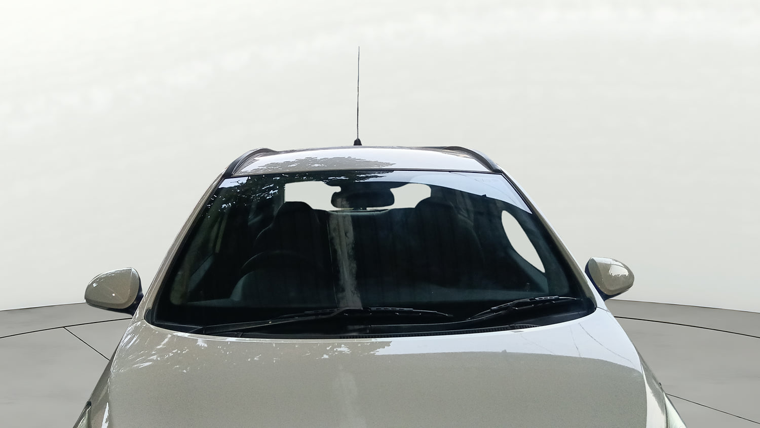 Used 2015 Hyundai Grand i10 Sportz 1.2 Kappa VTVT Petrol Manual exterior FRONT WINDSHIELD VIEW