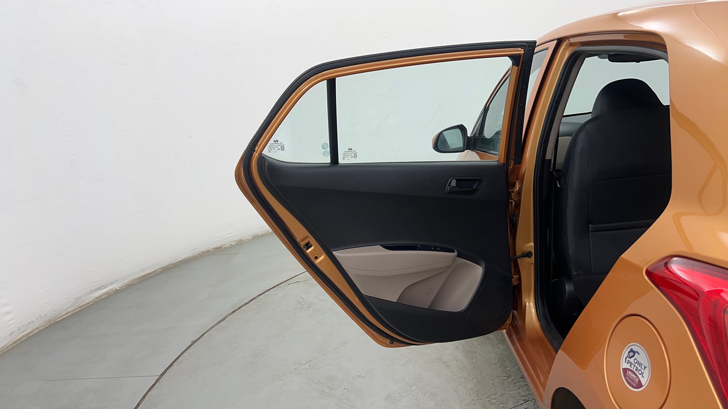 Used 2016 Hyundai Grand i10 Magna 1.2 Kappa VTVT Petrol Manual interior LEFT REAR DOOR OPEN VIEW