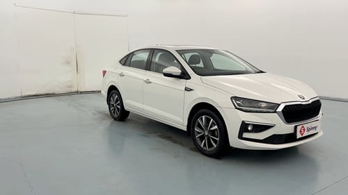 Used 2023 Skoda Slavia Style 1.0L TSI AT Petrol Automatic exterior RIGHT FRONT CORNER VIEW
