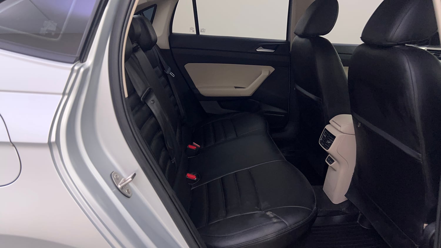 Used 2023 Volkswagen Virtus Highline 1.0 TSI MT Petrol Manual interior RIGHT SIDE REAR DOOR CABIN VIEW