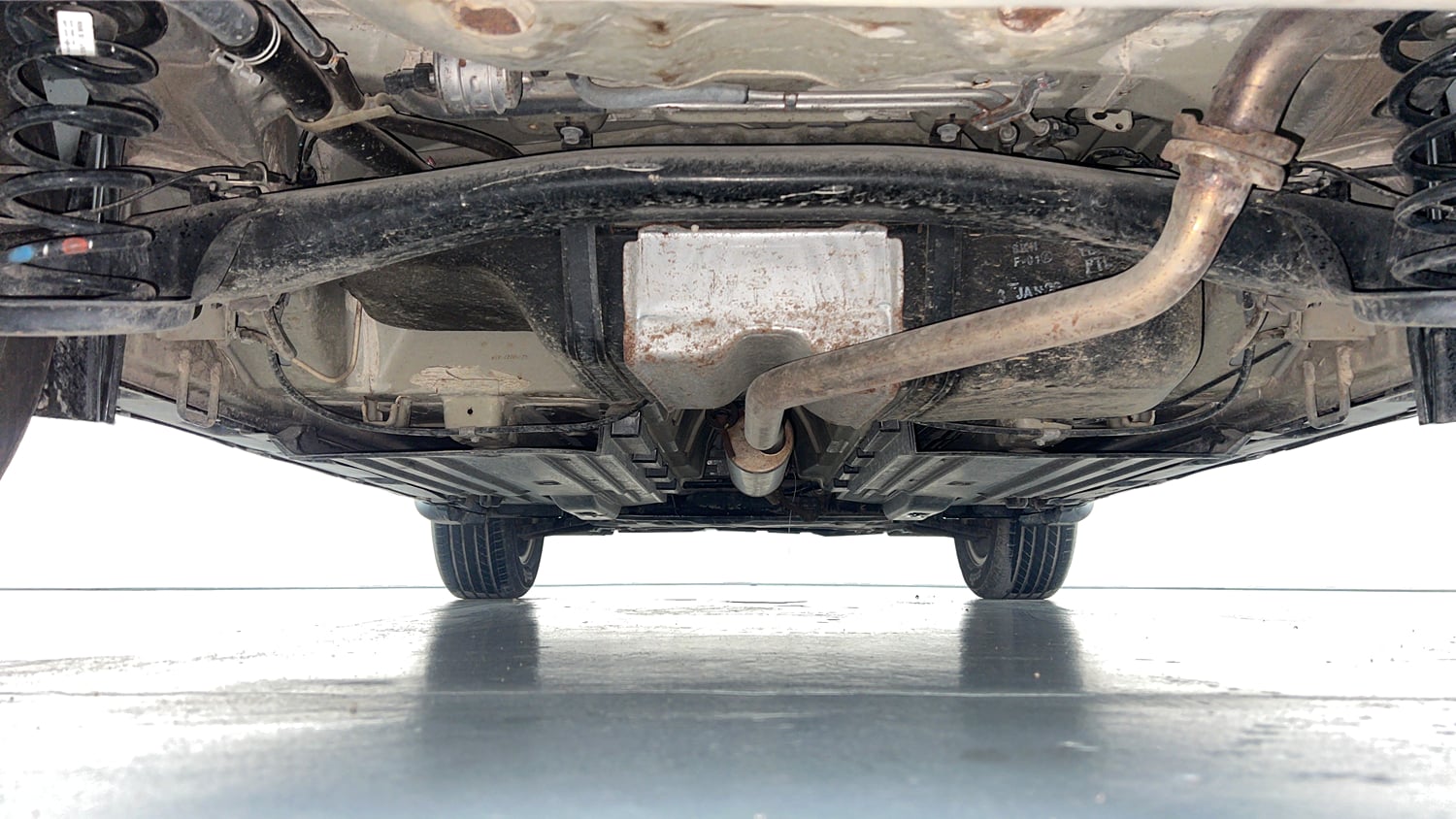 Used 2022 maruti-suzuki Vitara Brezza ZXi Plus Petrol Manual extra REAR UNDERBODY VIEW (TAKEN FROM REAR)