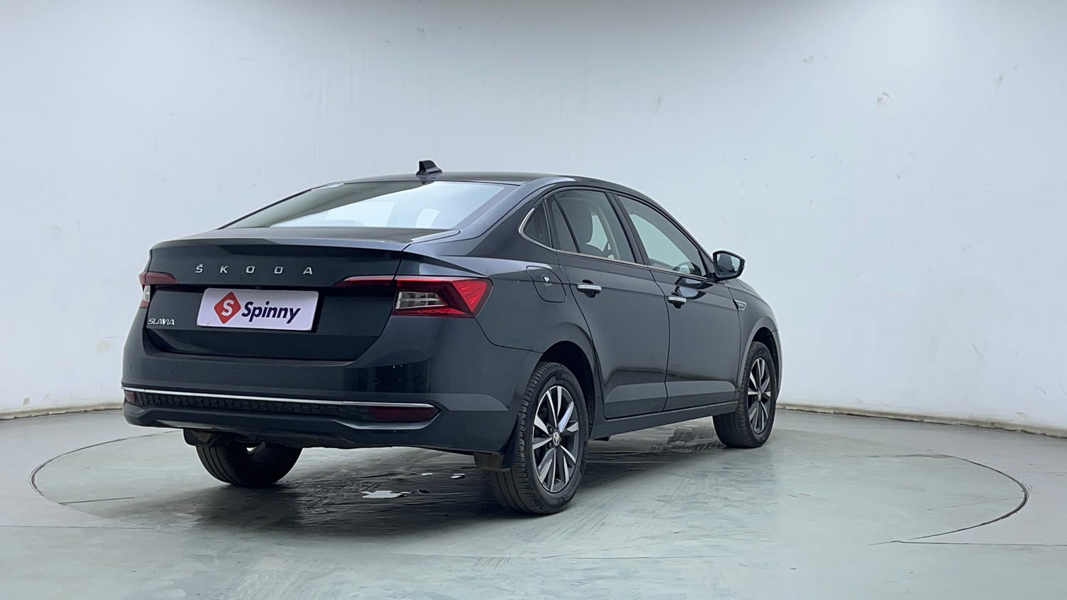 Used 2023 Skoda Slavia Style 1.0L TSI AT Petrol Automatic exterior RIGHT REAR CORNER VIEW