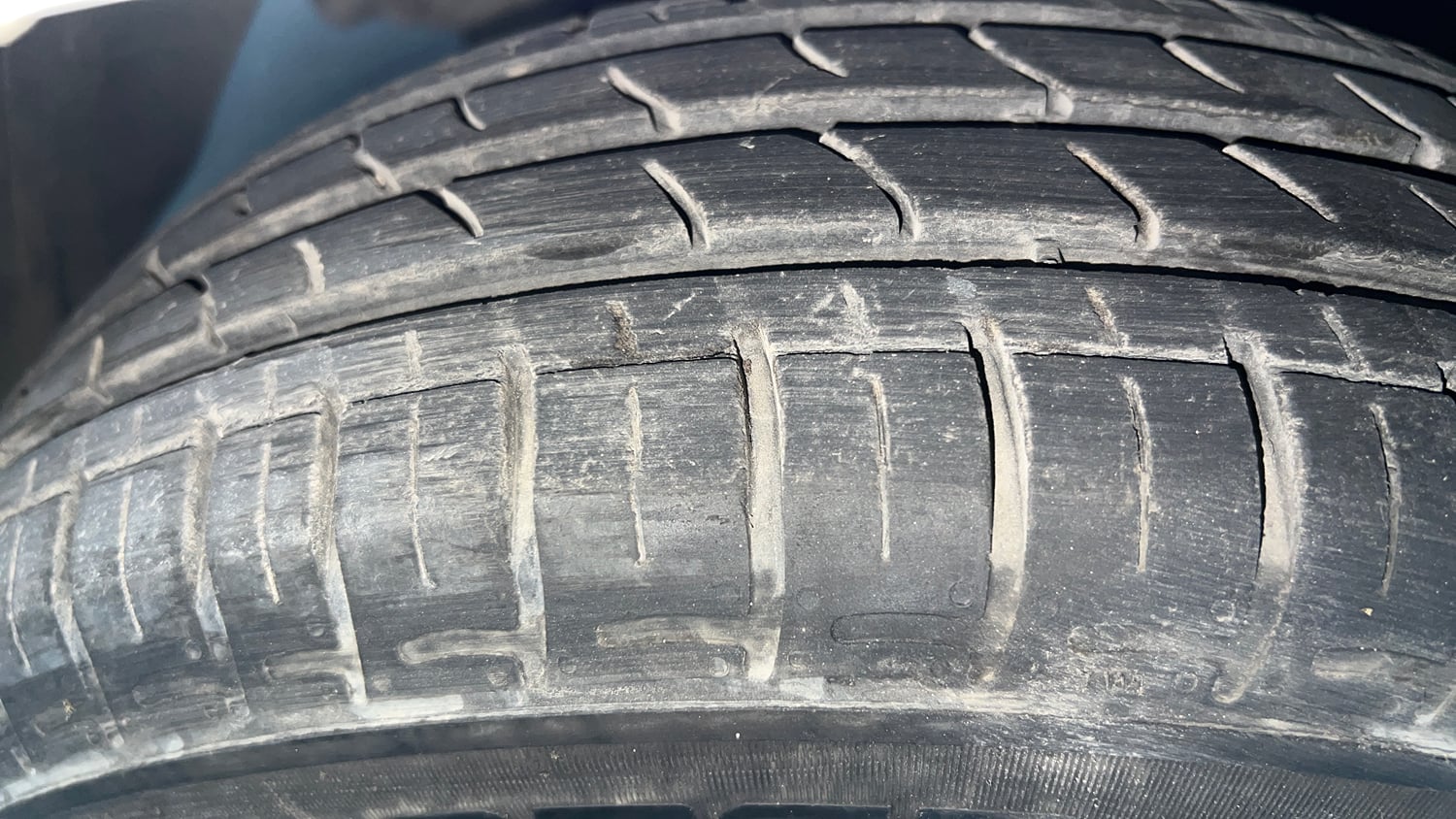 Used 2024 Hyundai Grand i10 Nios Magna 1.2 Kappa AMT Petrol Automatic tyres LEFT FRONT TYRE TREAD VIEW