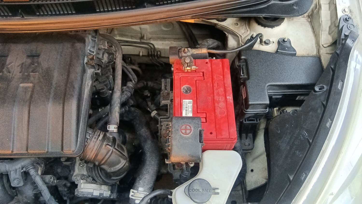 Used 2015 Hyundai Grand i10 Sportz 1.2 Kappa VTVT Petrol Manual engine ENGINE LEFT SIDE VIEW