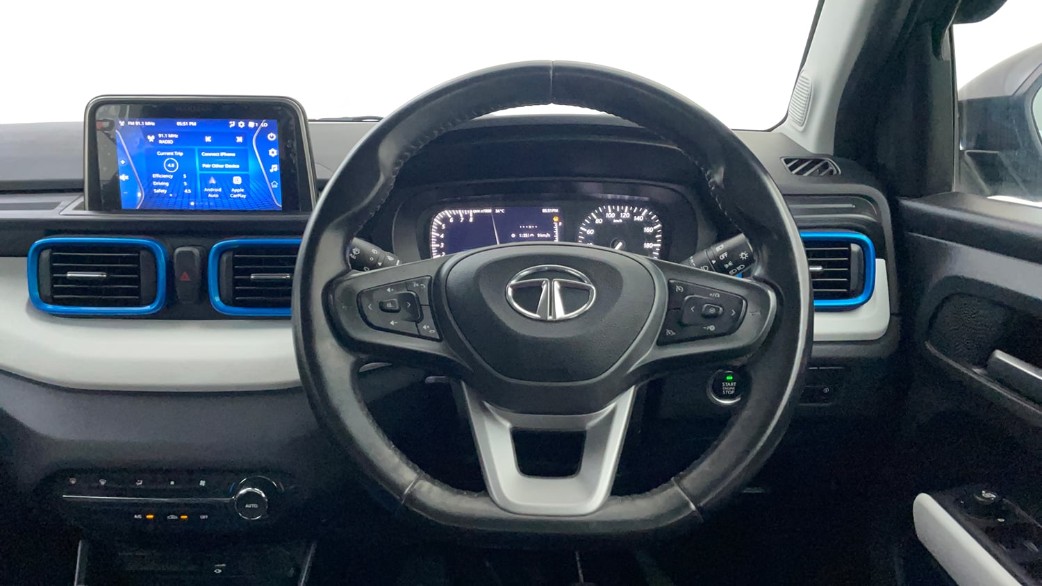 Used 2022 Tata Punch Creative Dual Tone Petrol Manual interior STEERING VIEW