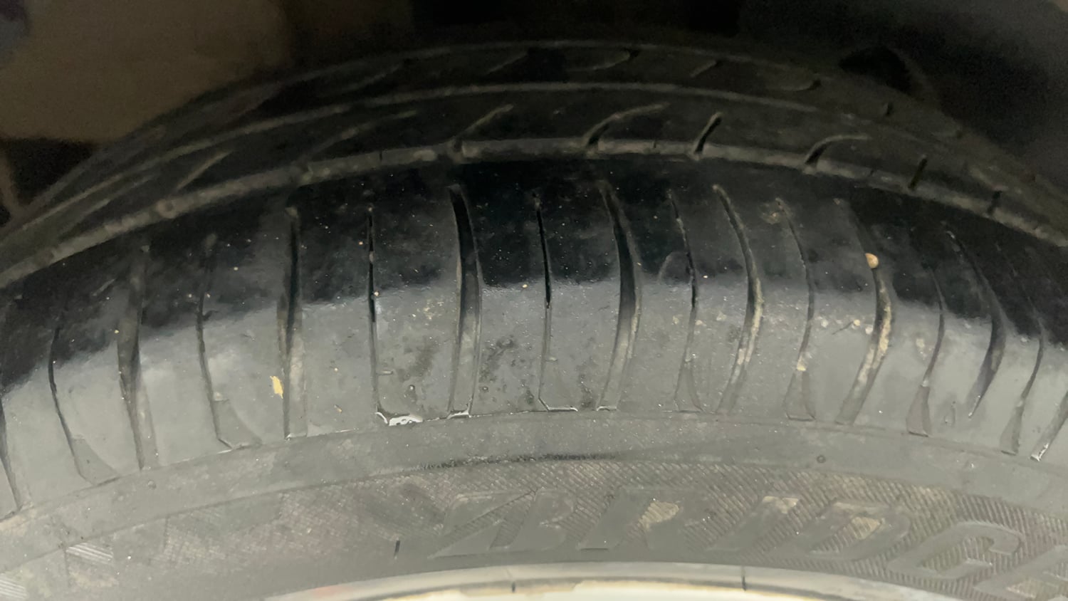 Used 2017 Tata Tiago Revotron XZA Petrol Automatic tyres RIGHT REAR TYRE TREAD VIEW