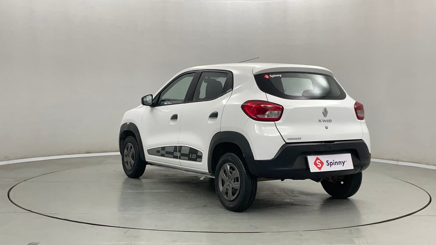 Used 2017 Renault Kwid 1.0 RXL Petrol Manual exterior LEFT REAR CORNER VIEW