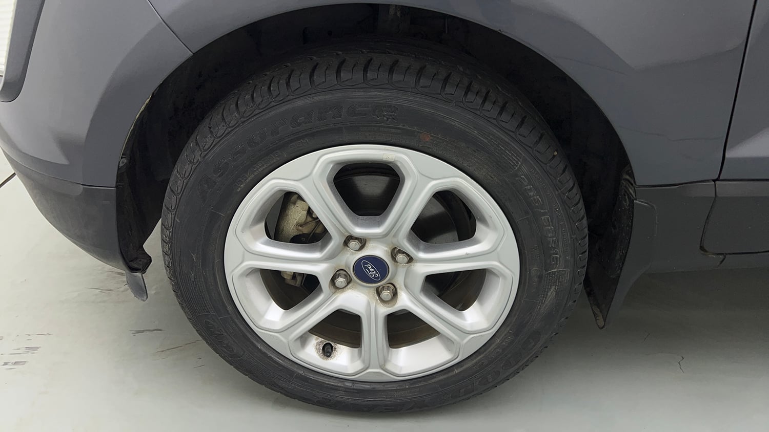 Used 2020 Ford EcoSport Titanium Plus 1.5L Ti-VCT AT Petrol Automatic tyres LEFT FRONT TYRE RIM VIEW