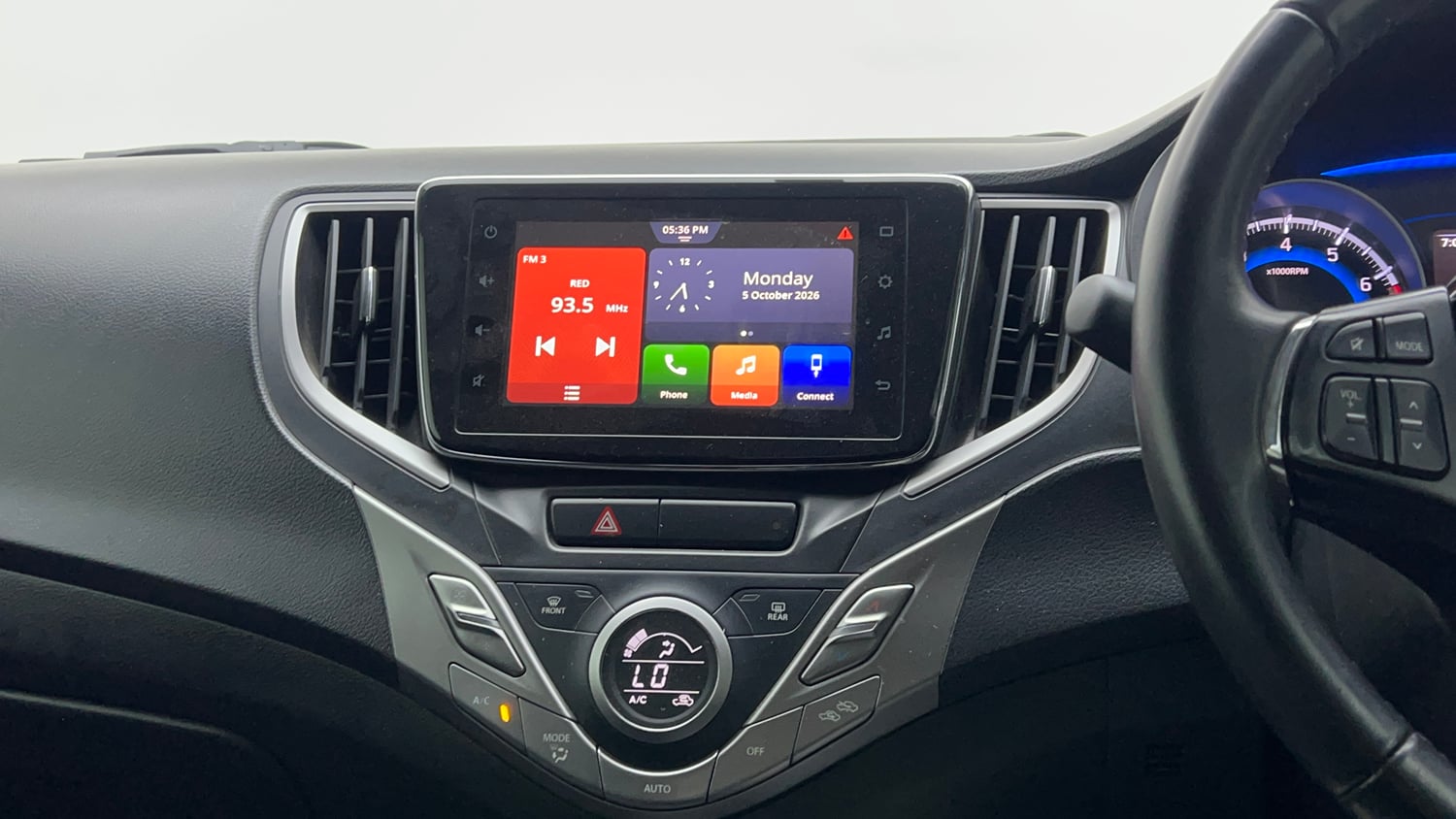 Used 2020 Maruti Suzuki Baleno Alpha Automatic Petrol Automatic interior MUSIC SYSTEM & AC CONTROL VIEW