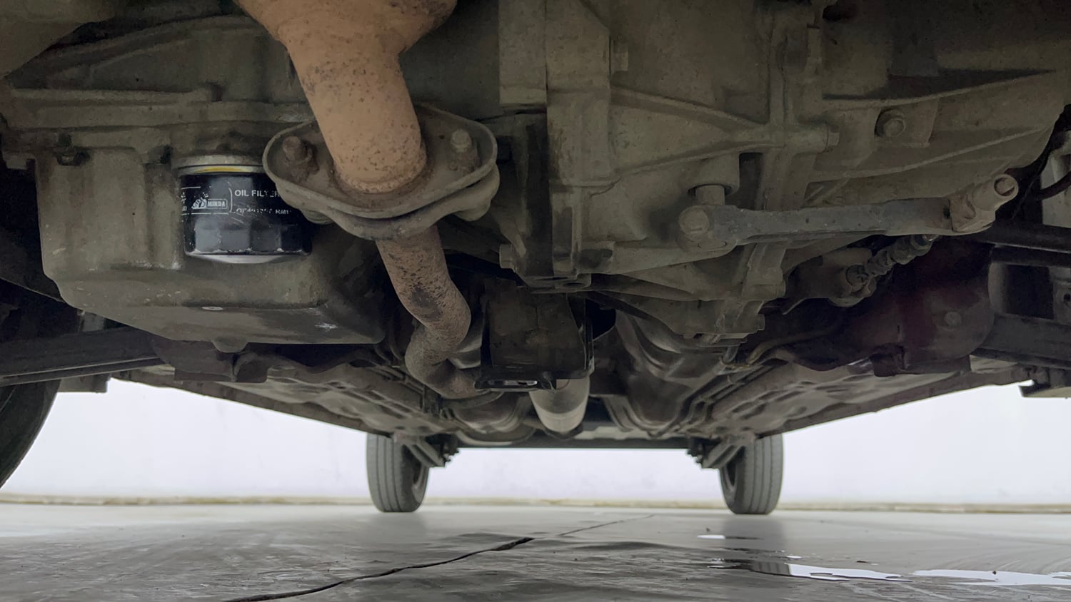 Used 2018 Maruti Suzuki Alto K10 VXi (O) Petrol Manual extra FRONT LEFT UNDERBODY VIEW
