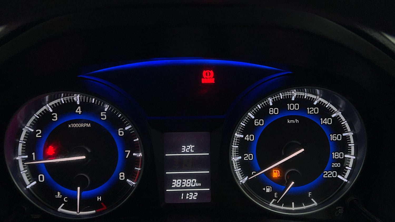 Used 2017 Maruti Suzuki Baleno Delta 1.2 Petrol Manual interior CLUSTERMETER VIEW