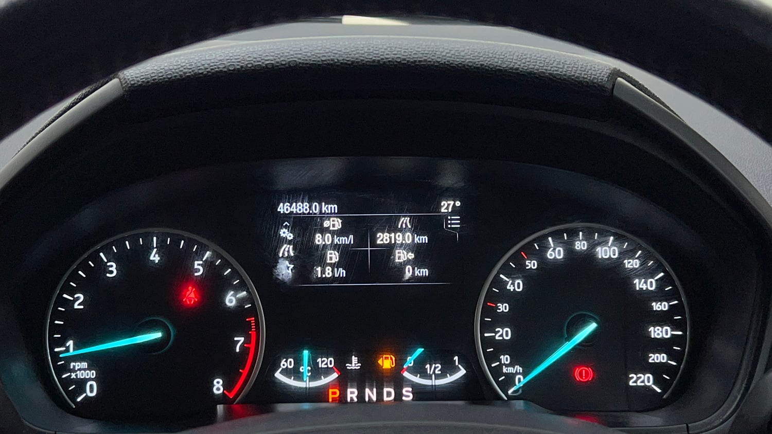 Used 2020 Ford EcoSport Titanium Plus 1.5L Ti-VCT AT Petrol Automatic interior CLUSTERMETER VIEW