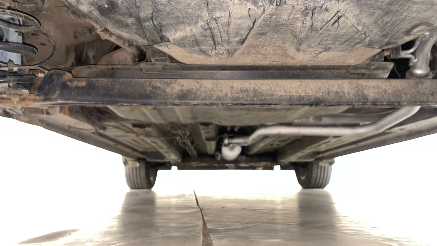 Used 2022 Tata Punch Creative Dual Tone Petrol Manual extra REAR UNDERBODY VIEW (TAKEN FROM REAR)