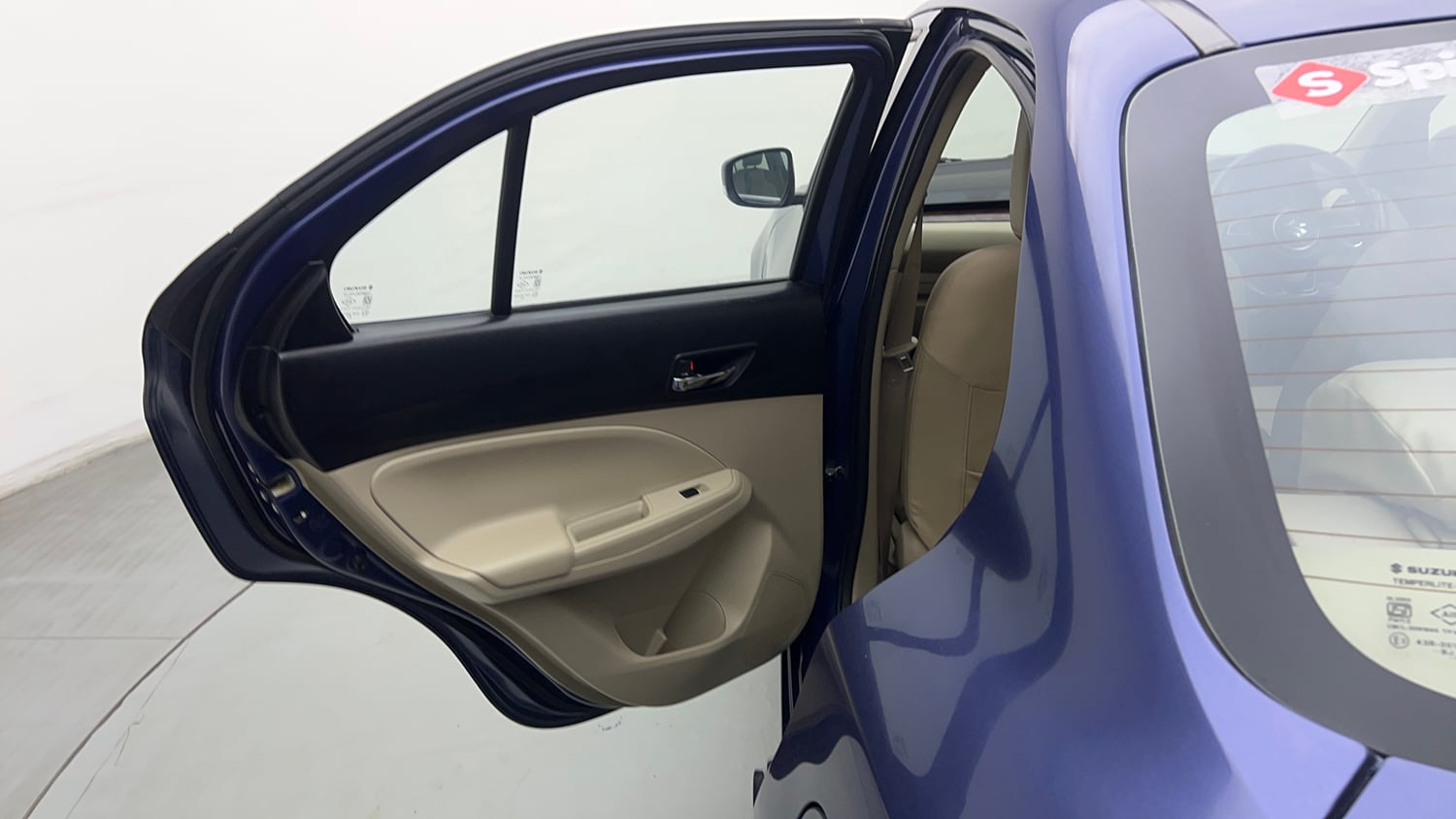 Used 2019 Maruti Suzuki Dzire ZXi Plus AMT Petrol Automatic interior LEFT REAR DOOR OPEN VIEW