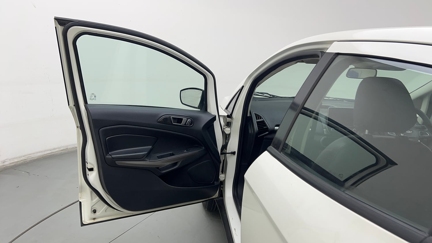Used 2018 Ford EcoSport Trend 1.5L TDCi Diesel Manual interior LEFT FRONT DOOR OPEN VIEW