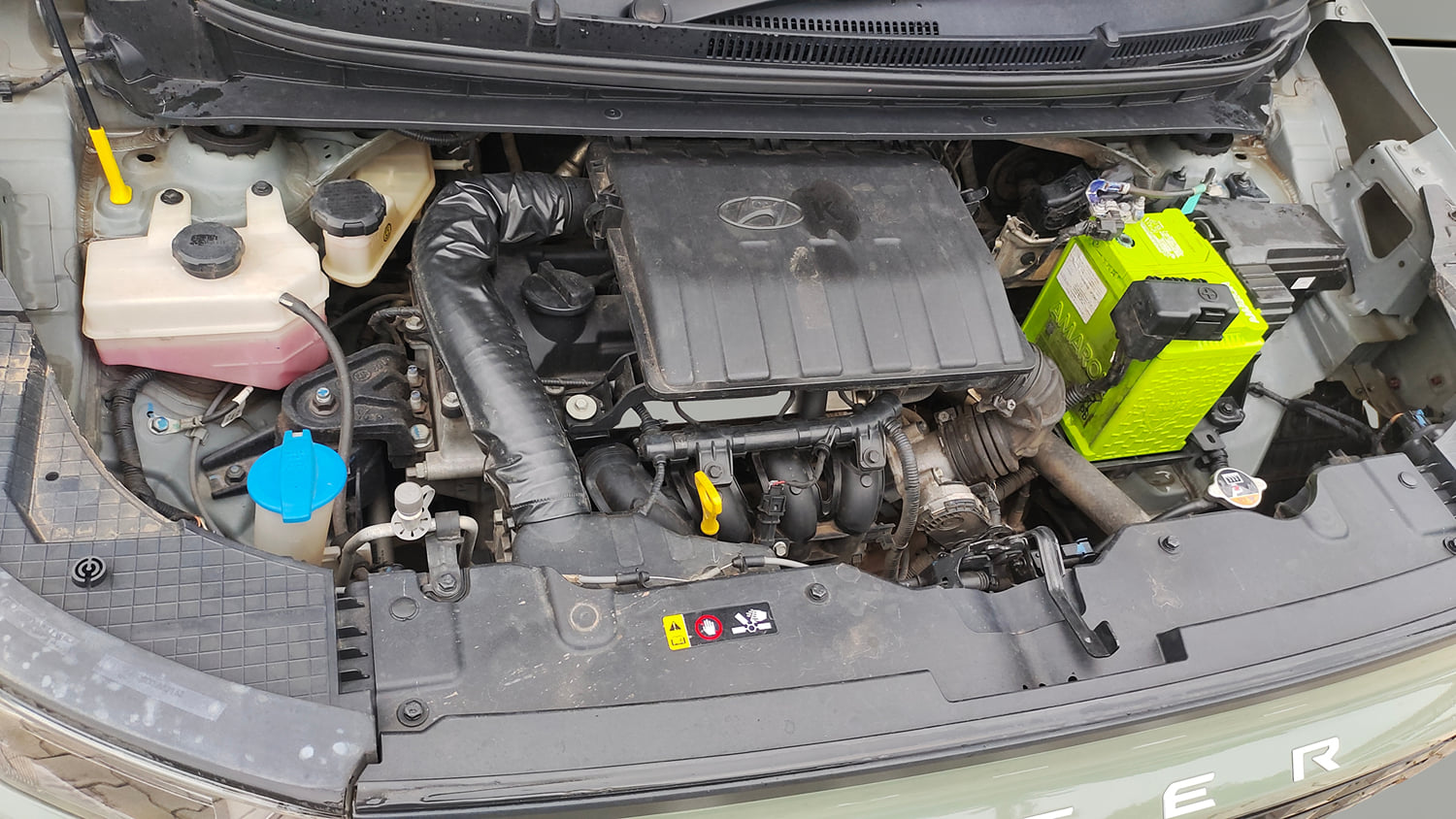 Used 2023 Hyundai Exter SX (O) 1.2 MT Petrol Manual engine ENGINE RIGHT SIDE VIEW