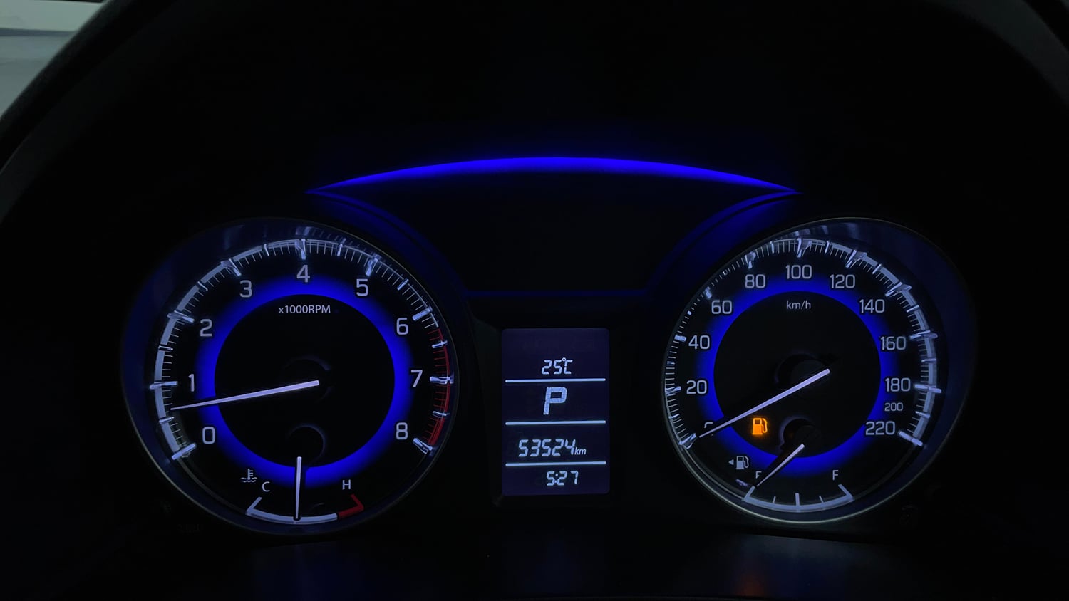 Used 2017 Maruti Suzuki Baleno Delta 1.2 AT Petrol Automatic interior CLUSTERMETER VIEW