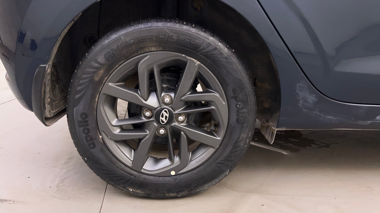 Used 2020 Hyundai Grand i10 Nios Sportz 1.2 Kappa VTVT Petrol Manual tyres RIGHT REAR TYRE RIM VIEW