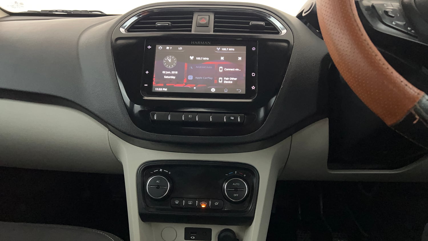 Used 2023 Tata Tiago XZ Plus Petrol Manual interior MUSIC SYSTEM & AC CONTROL VIEW