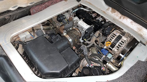 Used 2024 Maruti Suzuki Eeco 5 STR AC Petrol Manual engine ENGINE RIGHT SIDE VIEW