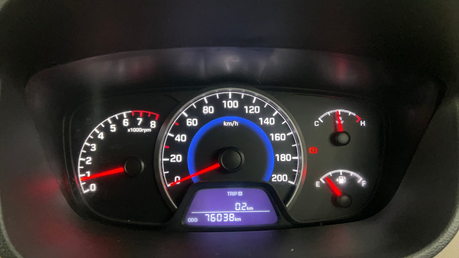 Used 2016 Hyundai Grand i10 Magna 1.2 Kappa VTVT Petrol Manual interior CLUSTERMETER VIEW