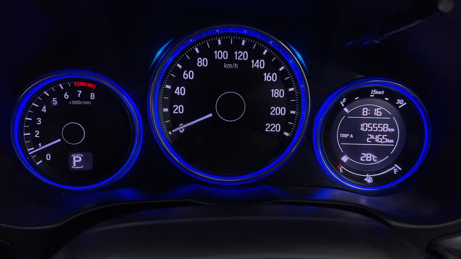 Used 2016 Honda City VX CVT Petrol Automatic interior CLUSTERMETER VIEW