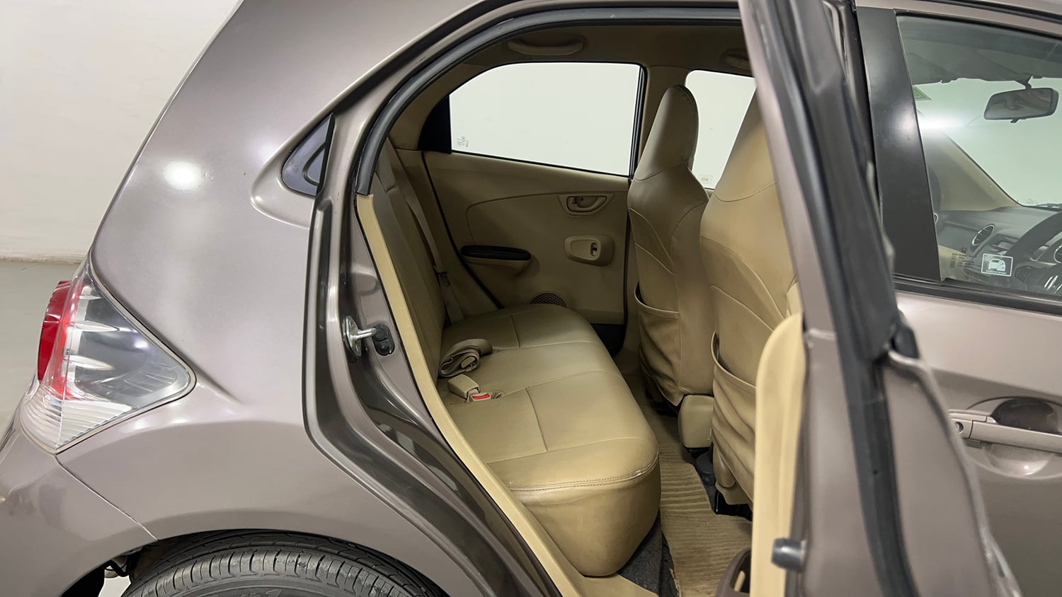 Used 2013 Honda Brio S MT Petrol Manual interior RIGHT SIDE REAR DOOR CABIN VIEW
