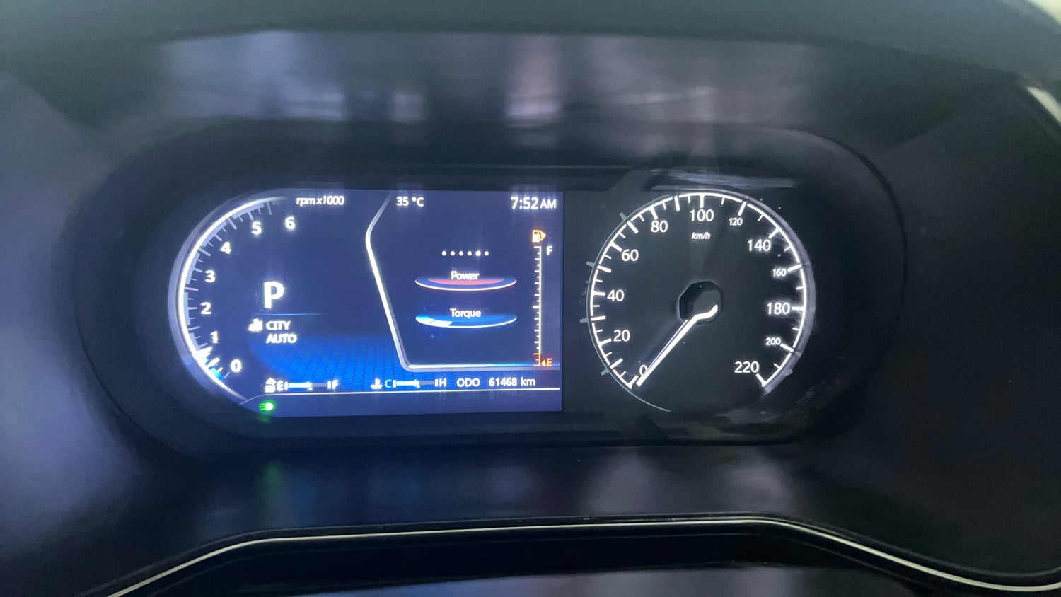 Used 2022 Tata Harrier Kaziranga XZA Plus Diesel Automatic interior CLUSTERMETER VIEW
