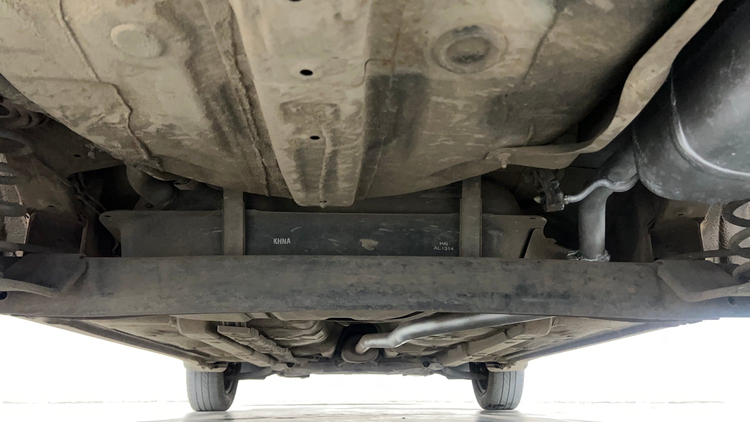 Used 2016 Hyundai Grand i10 Magna 1.2 Kappa VTVT Petrol Manual extra REAR UNDERBODY VIEW (TAKEN FROM REAR)
