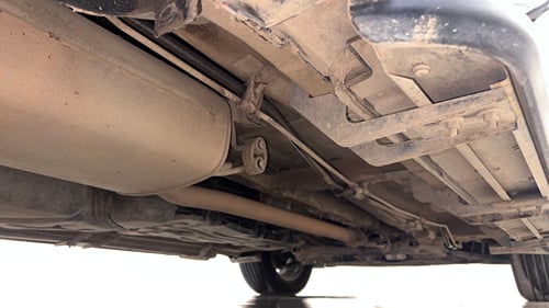 Used 2025 Mahindra XUV700 AX7 Luxury Pack Petrol AT 7 STR Petrol Automatic extra REAR RIGHT UNDERBODY VIEW