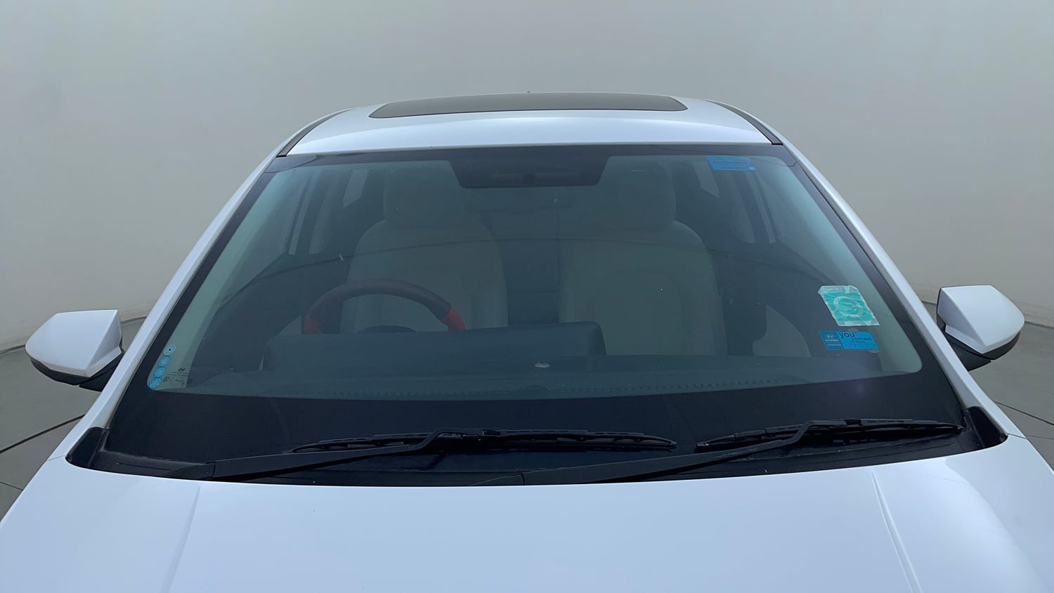 Used 2023 Hyundai Verna SX 1.5 Petrol MT Petrol Manual exterior FRONT WINDSHIELD VIEW