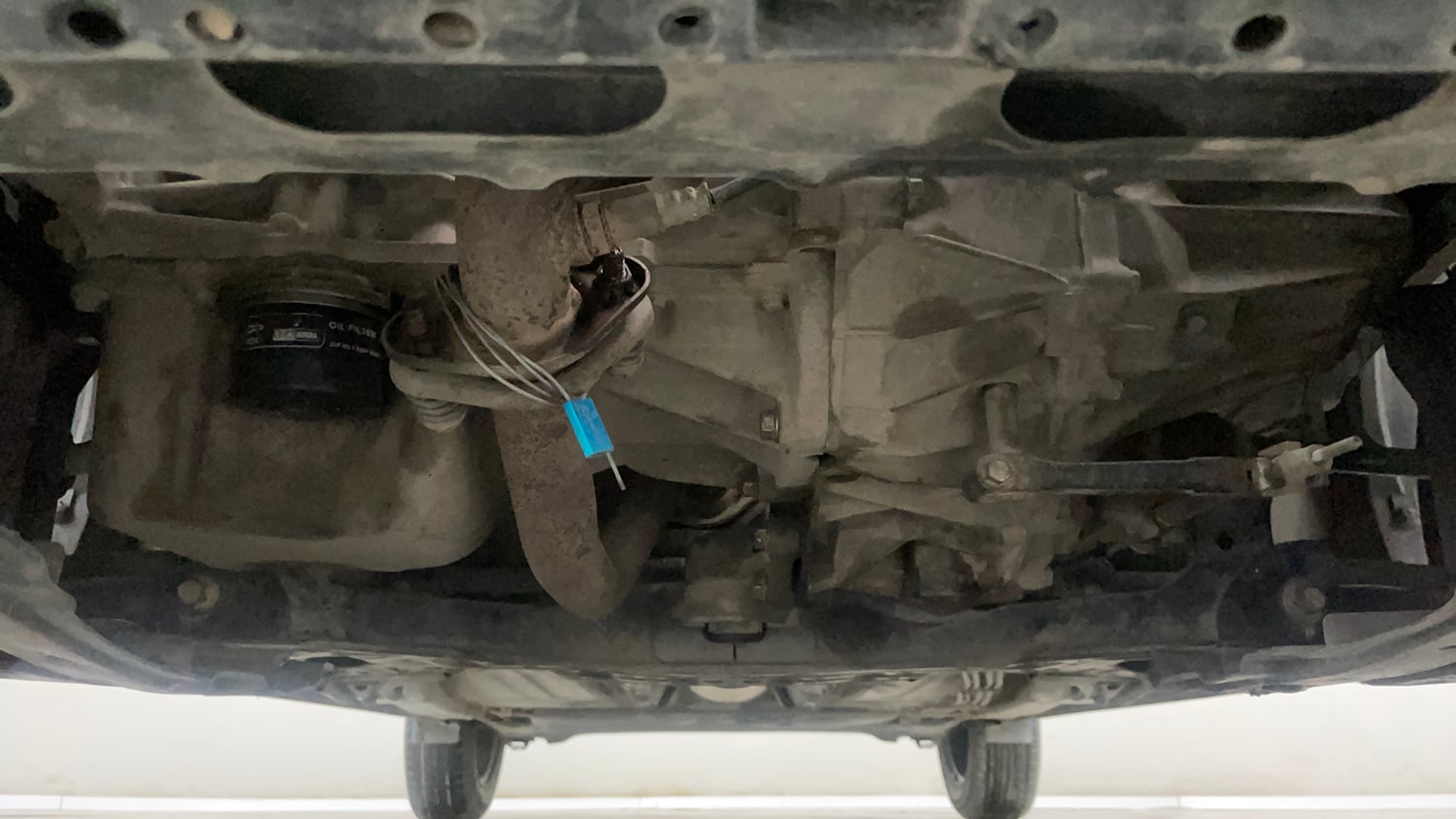 Used 2017 Maruti Suzuki Baleno Delta 1.2 Petrol Manual extra FRONT LEFT UNDERBODY VIEW