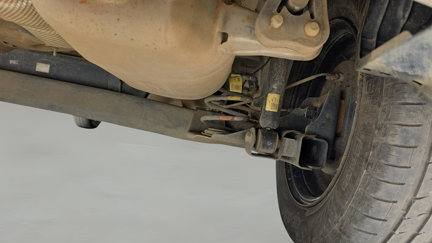 Used 2023 Hyundai Exter S 1.2 MT Petrol Manual extra REAR RIGHT UNDERBODY VIEW