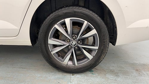 Used 2023 Skoda Slavia Style 1.0L TSI AT Petrol Automatic tyres LEFT REAR TYRE RIM VIEW