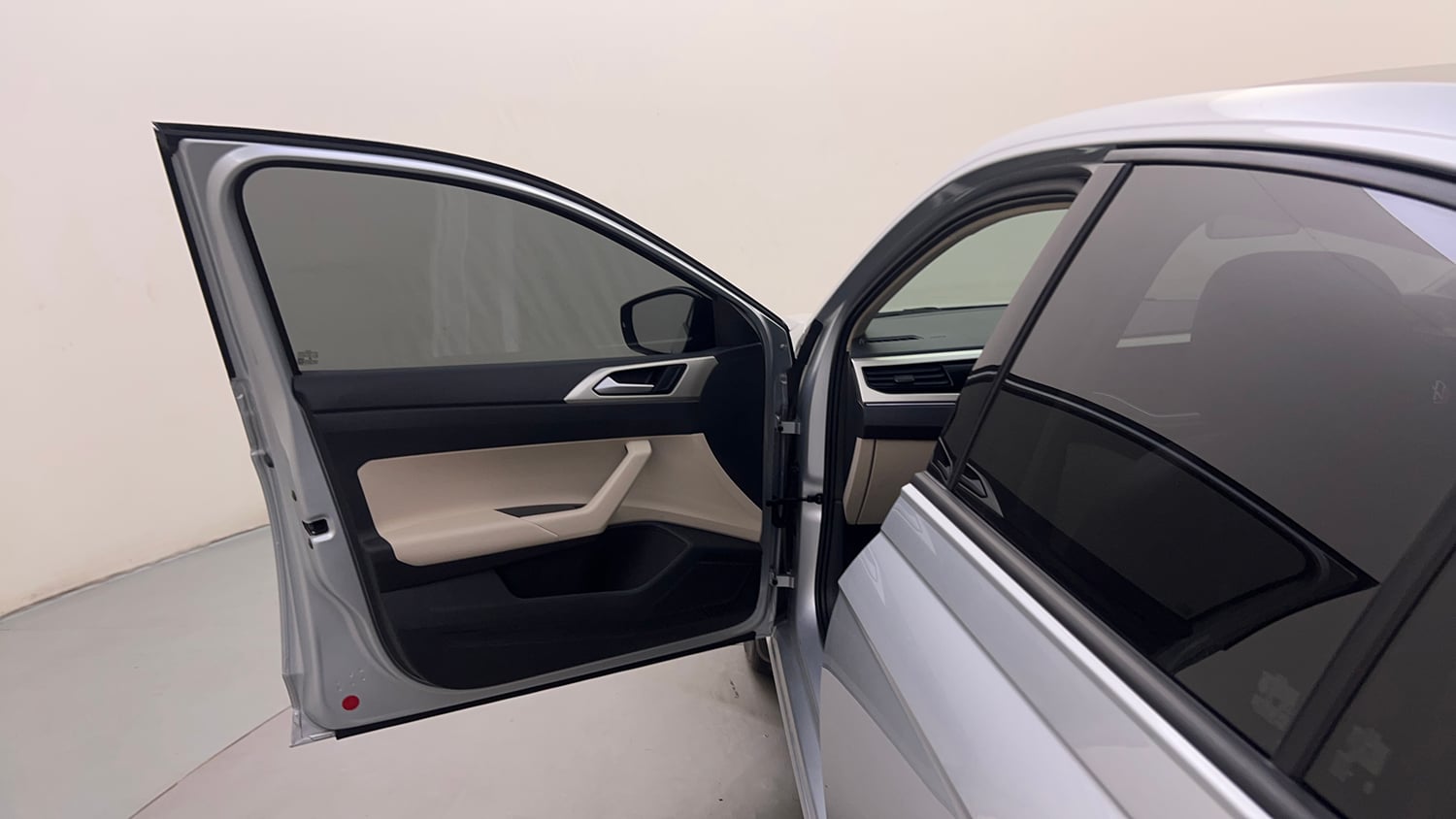 Used 2023 Volkswagen Virtus Highline 1.0 TSI MT Petrol Manual interior LEFT FRONT DOOR OPEN VIEW