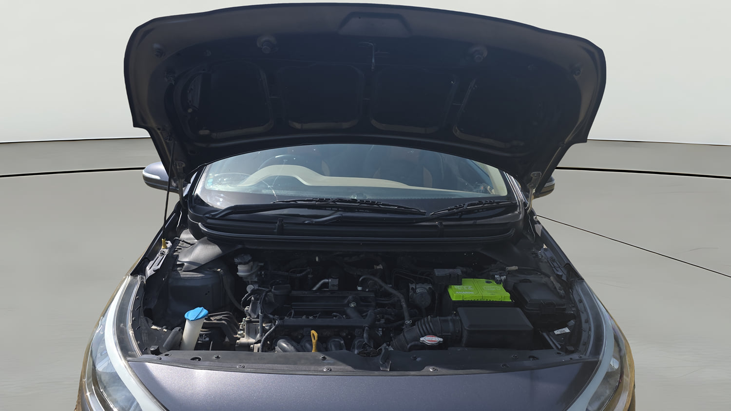 Used 2017 Hyundai Elite i20 Sportz 1.2 Petrol Manual engine ENGINE & BONNET OPEN FRONT VIEW