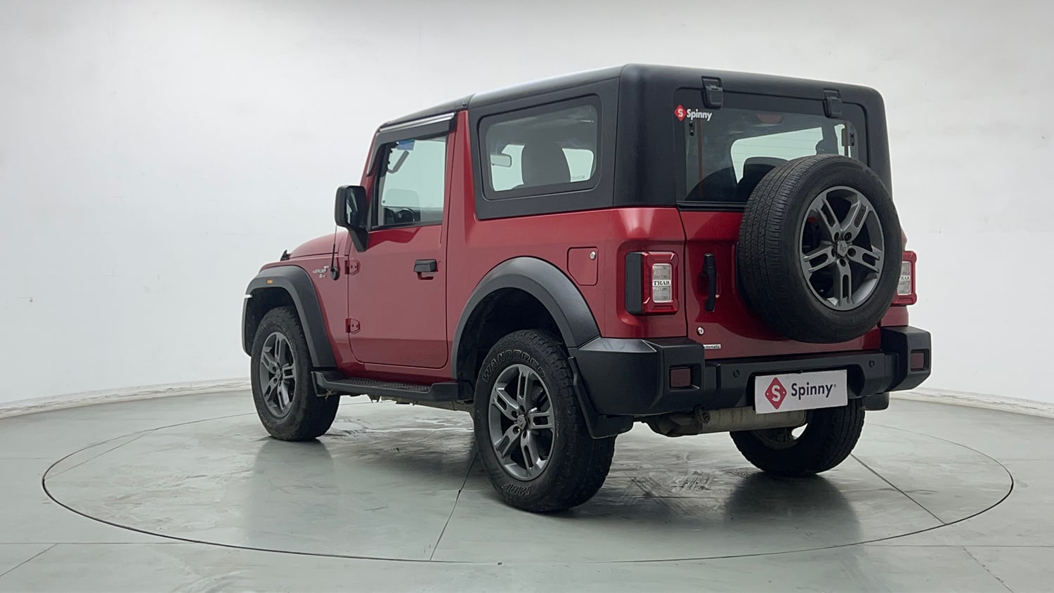 Used 2024 Mahindra Thar LX Hard Top Petrol AT RWD Petrol Automatic exterior LEFT REAR CORNER VIEW