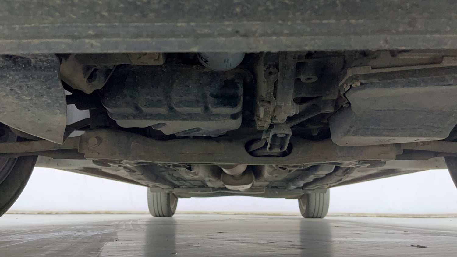 Used 2023 Skoda Slavia Style 1.0L TSI AT Petrol Automatic extra FRONT LEFT UNDERBODY VIEW
