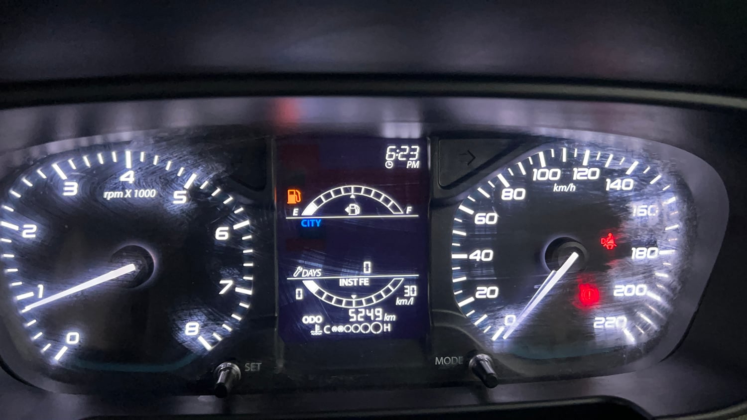 Used 2023 Tata Punch Camo Accomplished MT Petrol Manual interior CLUSTERMETER VIEW