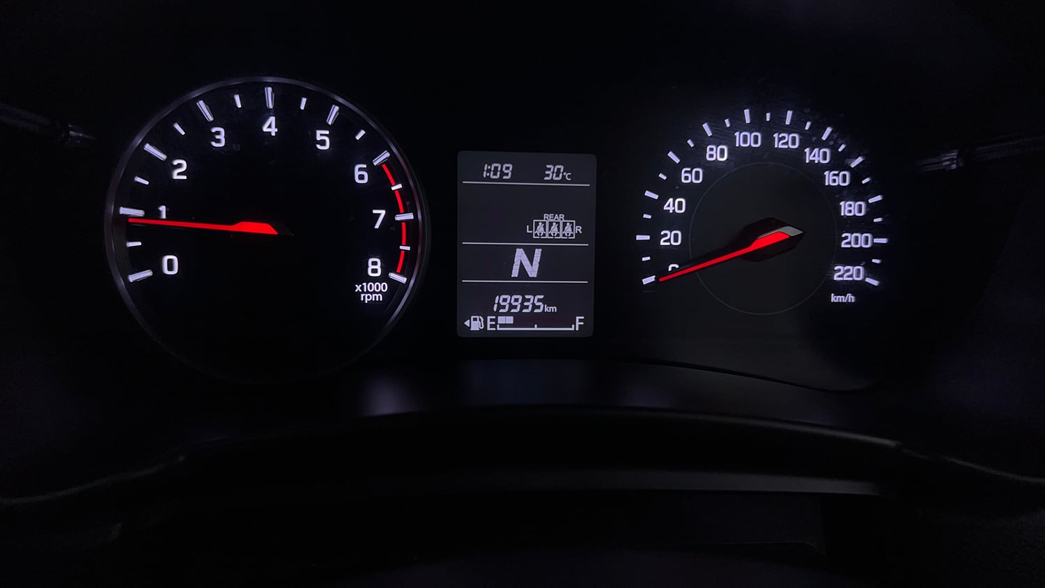 Used 2026 Maruti Suzuki Swift VXi AMT Petrol Automatic interior CLUSTERMETER VIEW