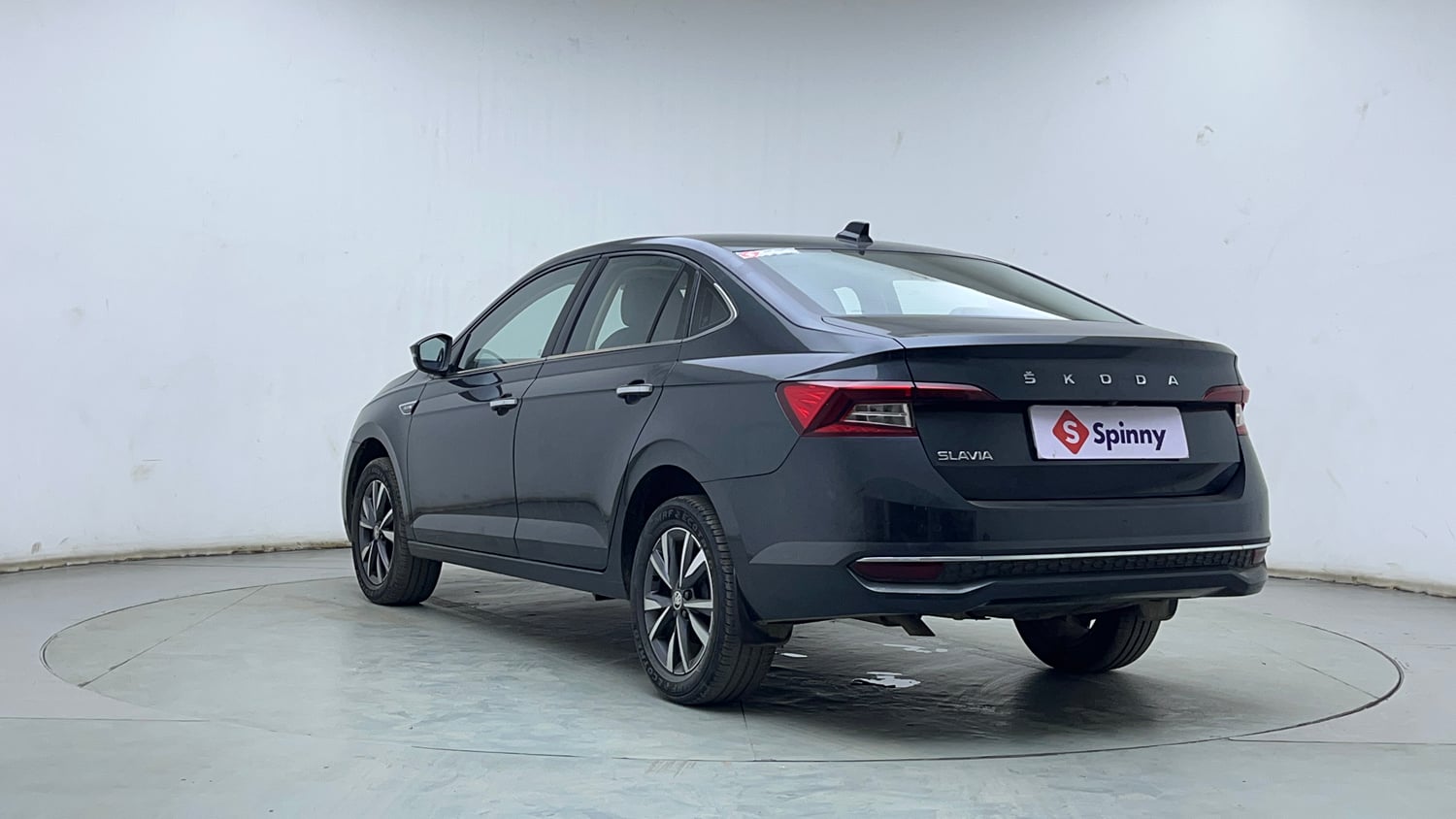 Used 2023 Skoda Slavia Style 1.0L TSI AT Petrol Automatic exterior LEFT REAR CORNER VIEW