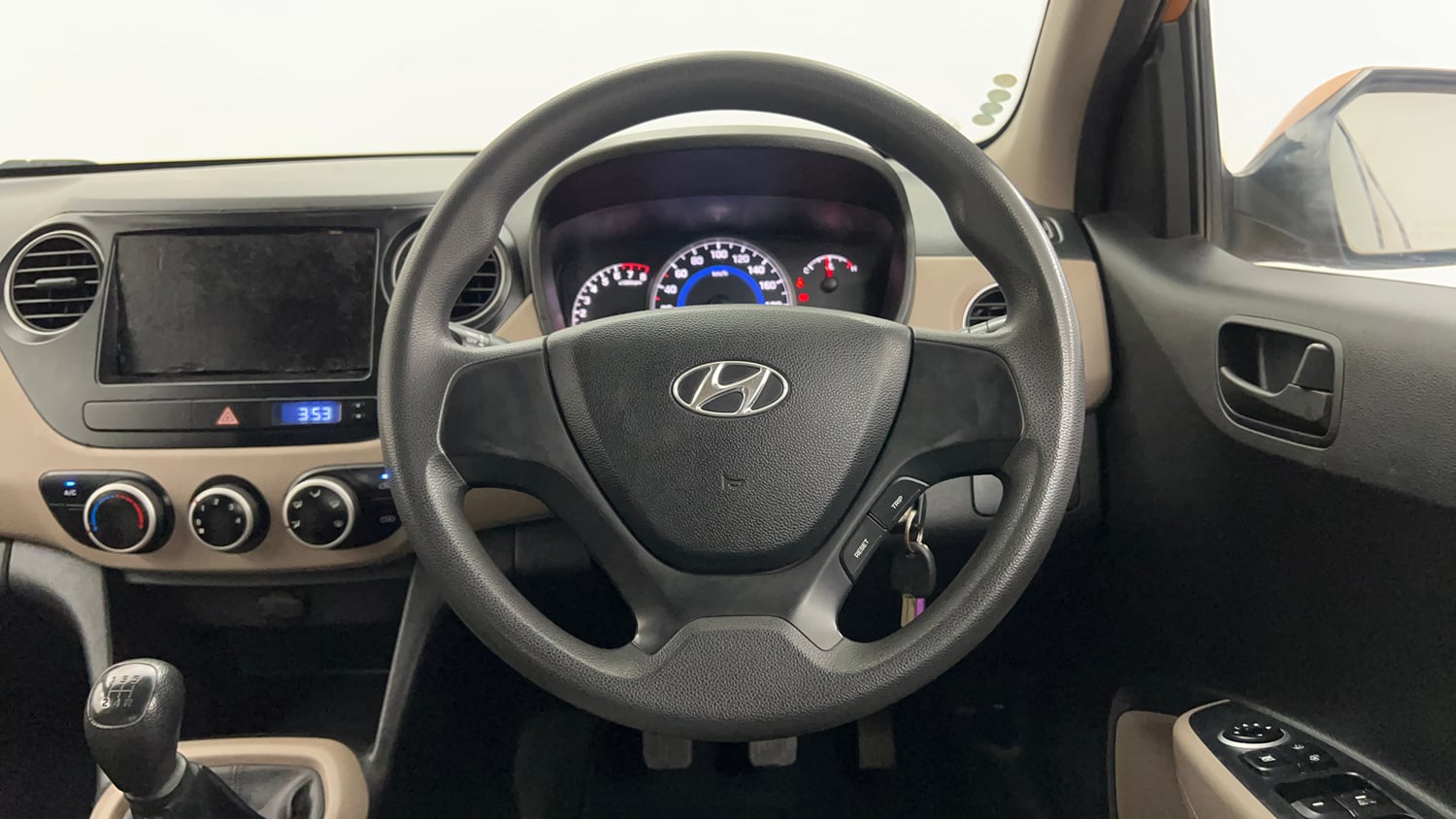 Used 2016 Hyundai Grand i10 Magna 1.2 Kappa VTVT Petrol Manual interior STEERING VIEW