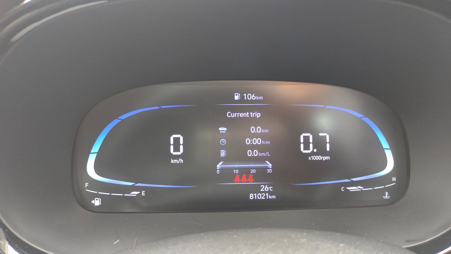 Used 2023 Hyundai Exter SX (O) 1.2 MT Petrol Manual interior CLUSTERMETER VIEW