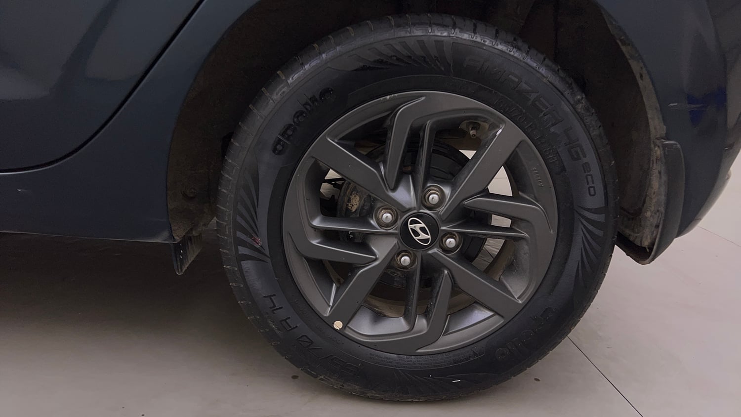 Used 2020 Hyundai Grand i10 Nios Sportz 1.2 Kappa VTVT Petrol Manual tyres LEFT REAR TYRE RIM VIEW
