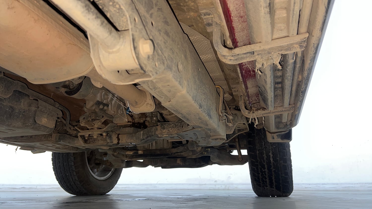 Used 2024 Mahindra Thar LX Hard Top Petrol AT RWD Petrol Automatic extra REAR RIGHT UNDERBODY VIEW