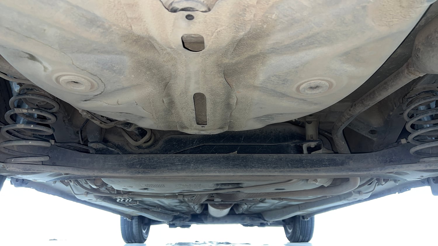 Used 2019 Maruti Suzuki Dzire ZXi Plus AMT Petrol Automatic extra REAR UNDERBODY VIEW (TAKEN FROM REAR)